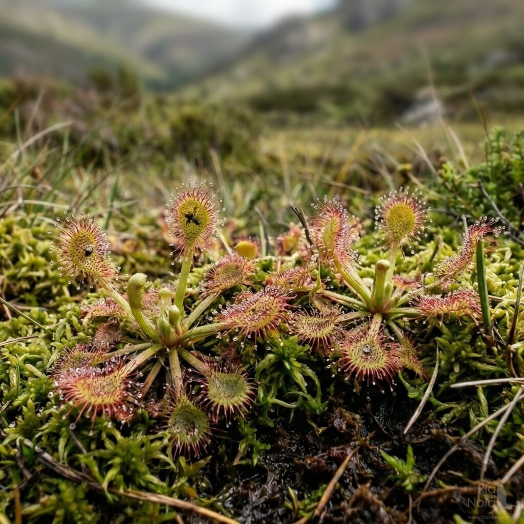  Drosera rotundifolia en la Sierra de Barbanza Ría de Noia