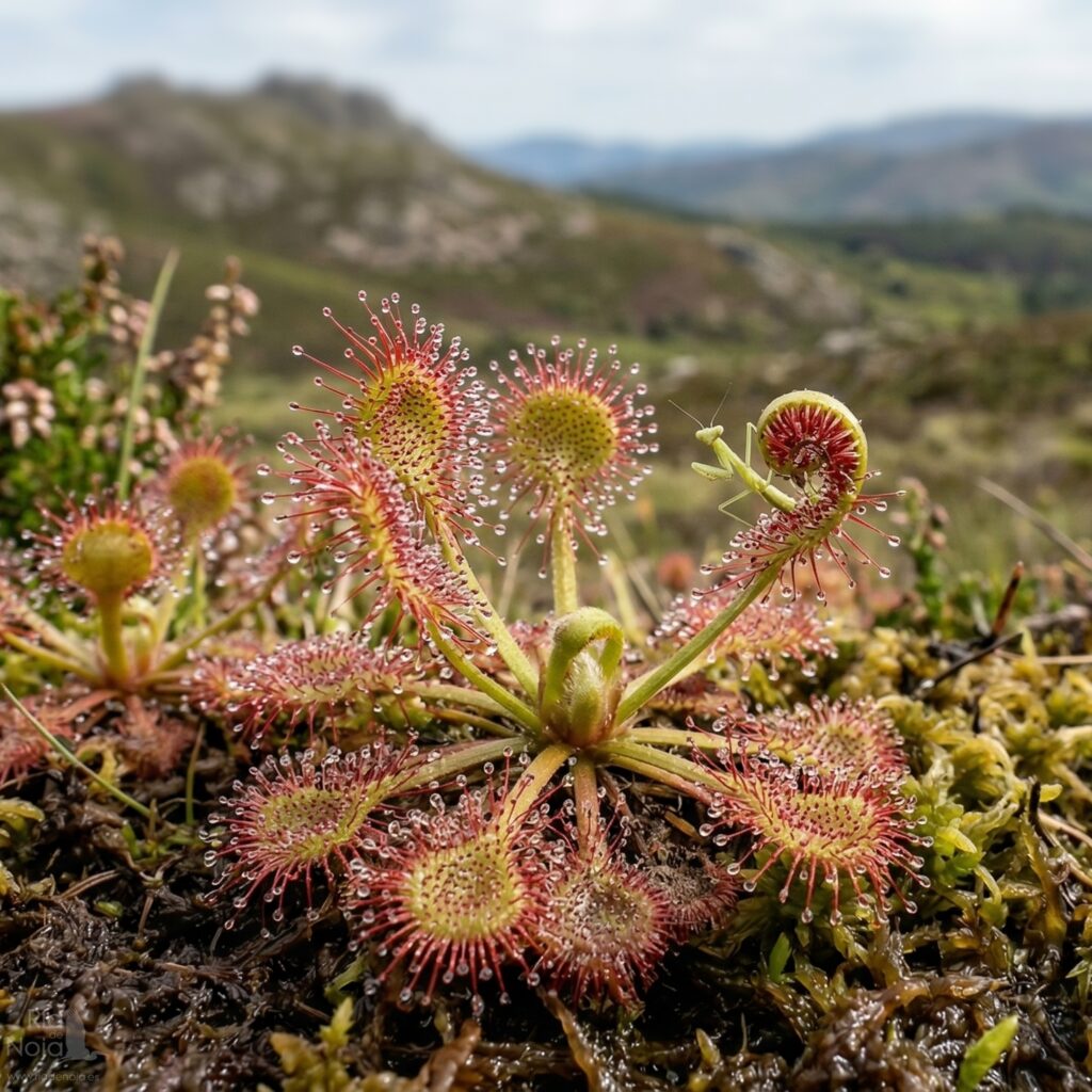 Drosera rotundifolia en la Sierra de Barbanza Ría de Noia